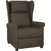 vidaXL Fauteuil relax brun foncé Tissu