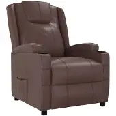 vidaXL Fauteuil relax brun similicuir