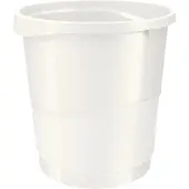 Esselte Corbeille à papier VIVIDA, Poubelle, Blanc
