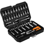 Neo Clé à douille 1/4", jeu de 55 éléments 10-201