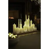 Sirius Home Set de bougies LED Sille Midi, 2 x 20 cm, rechargeables (1x)