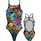 Turbo Stickers Swimsuit Multicolore 5XL Femme
