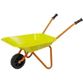 Eurekakids Metal Wheelbarrow For Children Jaune Enfants