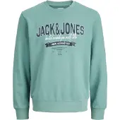 Jack & Jones Logo Sweatshirt Bleu M Homme
