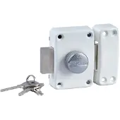 Bricard Verrou ALPHA bouton 45mm blanc