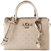 GUESS Dita Satchel Bag Beige