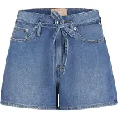 Jack & Jones Pixi Linen Blend Mw Jjxx Short bleu S Femme Bleu S
