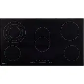 vidaXL Table de cuisson vitrocéramique avec 5 plaques Touch Control 77 cm 8500 W