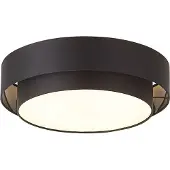 QAZQA Plafonnier moderne noir 50 cm 3 lumières - Drum Duo