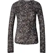 Weekday T-shirt 'Olivia' noir / blanc