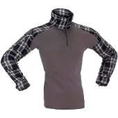Invadergear T-shirt à Manches Longues Flannel Combat