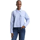 Tom Tailor DENIM Chemisier bleu / blanc