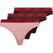 HUGO String Design 10272521 Red 3 Unités
