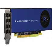 AMD Radeon Pro WX 3200 - Carte graphique - Radeon Pro WX 3200 - 4 Go GDDR5 - PCIe 3.0 x16 profil bas - 4 x Mini DisplayPort