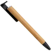 FIXED | Pen With Stylus and Stand | 3 in 1 | Pencil | Stylus for capacitive displays; Stand for phones and tablets | Bamboo
