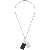 Emporio Armani Chaîne brun foncé / argent