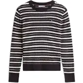 Tommy Hilfiger Pull-over noir / blanc