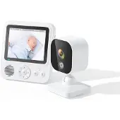 INF Moniteur vidéo avec transmission 2,4G, audio bidirectionnel, vision nocturne