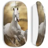 CAPACHEAP Souris Sans Fil Cheval white