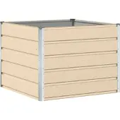 vidaXL Jardinière Ivoire 100 X 100 X 75 Cm Acier