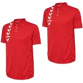 Hummel Polo à manches courtes 2 unités Rouge L Hommes Rouge L