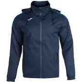 Joma Veste De Pluie Trivor, Bleu Marine-Turquoise, 140