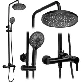 REA Ensemble De Douche Ontario Noir