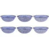 Bjorn Bol Pattern Ø21cm - 6 Pièces - Dark Blue