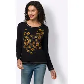 HEINE T-shirt jaune / noir