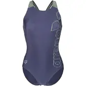 Arena Maillot de bain 'Scratchy' bleu foncé / olive