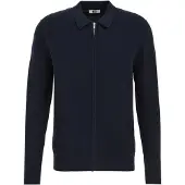 We fashion Vestes en maille bleu foncé