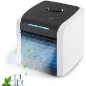 Generique Climatiseur Portable, Mini ventilateur de bureau par évaporation personnel