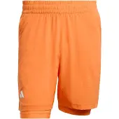 Adidas Pantalon de sport orange / blanc