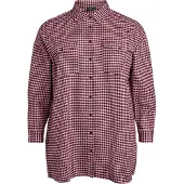 Zizzi Chemisier 'MRAFINE' lie de vin / rouge pastel / noir