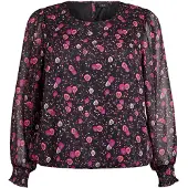 Zizzi Chemisier 'Paula' rose clair / noir