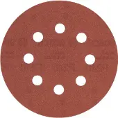 Bosch Feuille abrasive Ø 125 mm G240, WP, 8 trous, velcro - 5 pièces
