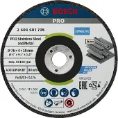 Bosch 2608601705 Schruppscheibe 76x4x10mm ExpertforInox