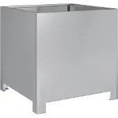 vidaXL Jardinière 40x40x40 cm acier inoxydable