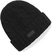 Gill Cable Knit Beanie Noir