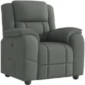 vidaXL Fauteuil relax gris foncé Tissu