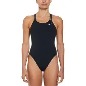 Nike Hydrastrong Solids Spiderback Swimsuit Noir US 26 Femme