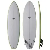 NSP Elements Fish 7´2´´ Surfboard Gris 218.4 cm