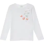 s.Oliver T-Shirt bleu clair / rose / blanc