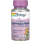 Solaray Ashwagandha 470mg Capsules 60 Units Blanc,Violet