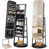Vevor Armoire à bijoux pivotante à 360°