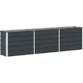vidaXL Jardinière Anthracite 480 X 50 X 45 Cm Acier Galvanisé