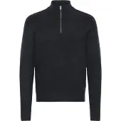 Casual Friday Pull-over ' CFHEINE halfzip ' bleu foncé