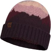 Buff Knitted Beanie Violet