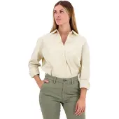 Dockers Original Long Sleeve Shirt Beige XS Femme