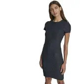 DKNY Dj6d9168 Short Sleeve Dress Noir M Femme